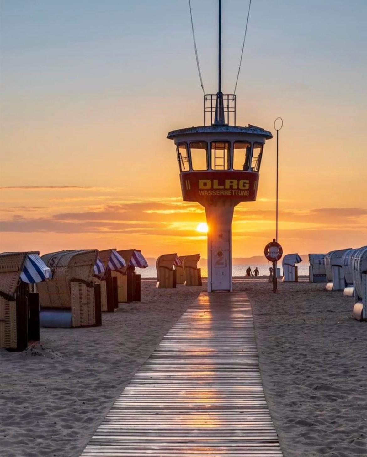 3Sz Penthaus Luna Am Sandstrand Mit Meerblick & Balkon Lübeck Extérieur photo