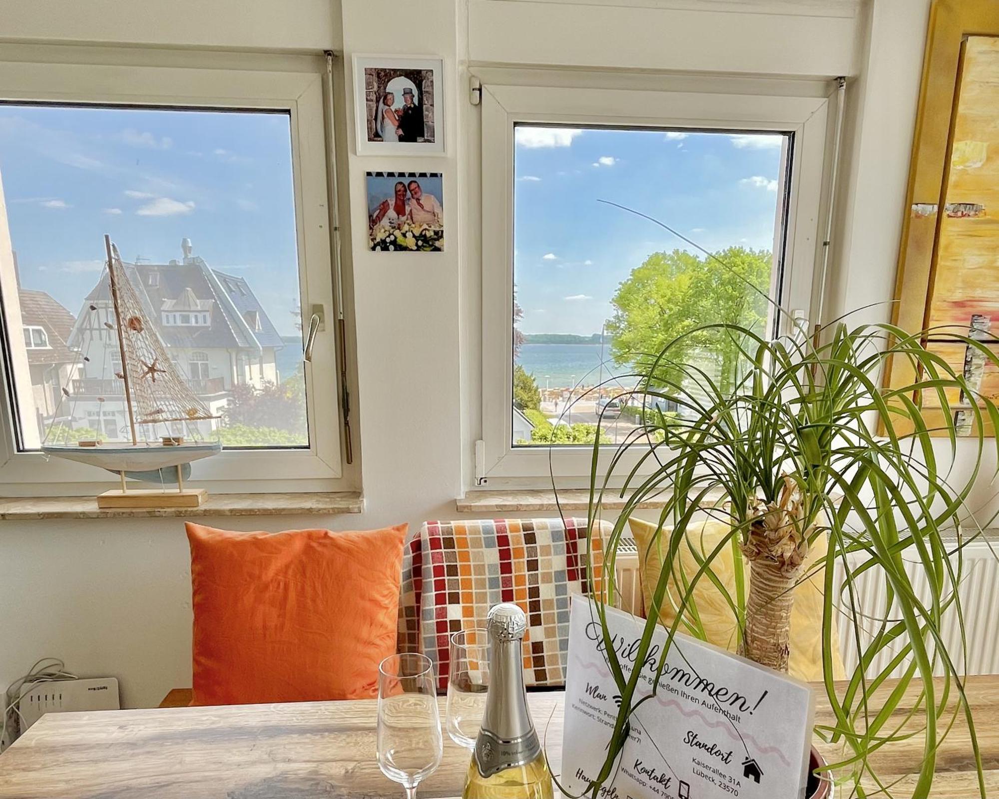 3Sz Penthaus Luna Am Sandstrand Mit Meerblick & Balkon Lübeck Extérieur photo