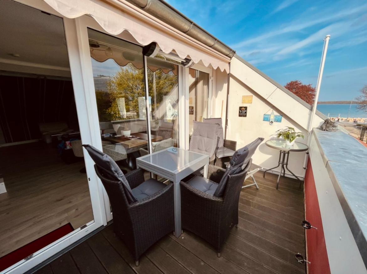 3Sz Penthaus Luna Am Sandstrand Mit Meerblick & Balkon Lübeck Extérieur photo